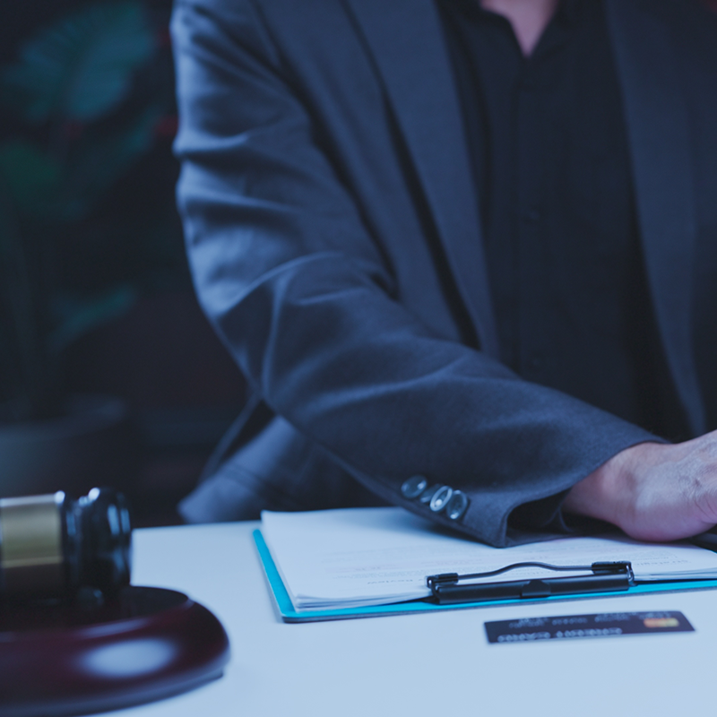 paperwork Man at desk doing legal work in Pennsylvania
